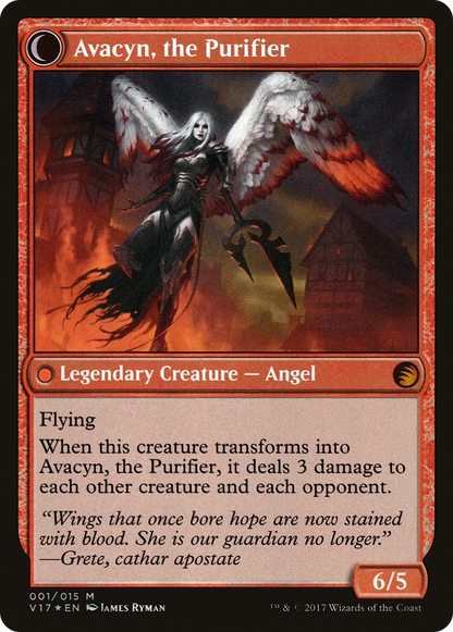 Archangel Avacyn (V17-001) - From the Vault: Transform: (Double Faced Transform) Foil