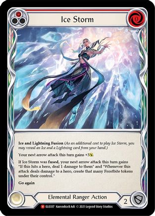 Tempête de glace (ELE037) - Tales of Aria 1re édition Rainbow Foil 