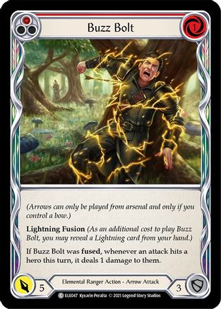 Buzz Bolt (rouge) (ELE047) - Tales of Aria 1re édition Rainbow Foil 