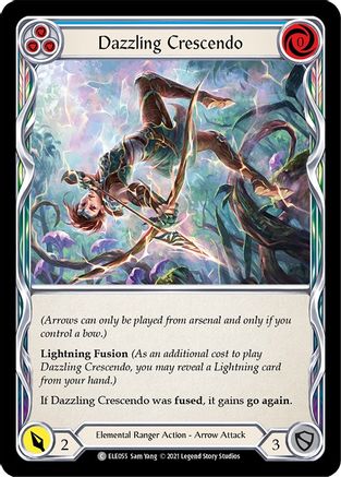 Crescendo éblouissant (bleu) (ELE055) - Tales of Aria Édition illimitée Rainbow Foil 
