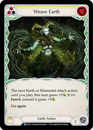 Tisser la Terre (Jaune) (ELE123) - Tales of Aria 1re édition Rainbow Foil 