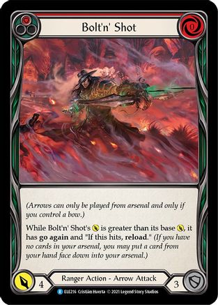 Bolt'n' Shot (Rouge) (ELE216) - Tales of Aria 1re édition Rainbow Foil 