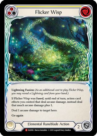 Flicker Wisp (ELE065) - Tales of Aria 1re édition Rainbow Foil 