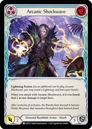 Arcanic Shockwave (Blue) (ELE075) - Tales of Aria Unlimited Edition