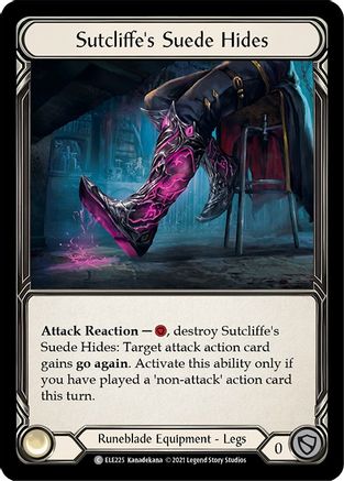 Peaux de daim de Sutcliffe (ELE225) - Tales of Aria Édition illimitée Rainbow Foil 