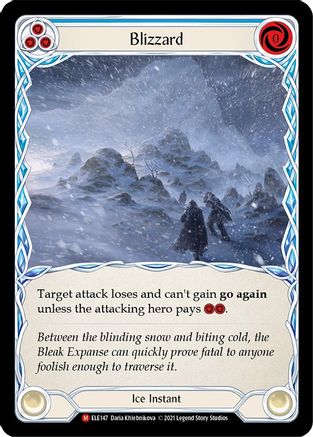 Blizzard (ELE147) - Tales of Aria 1re édition Rainbow Foil 