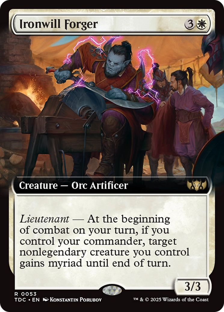 Forgeron de Volonté de Fer (Extended Art) (TDC-053) - Commandant : Tarkir : Tempête de Dragons 