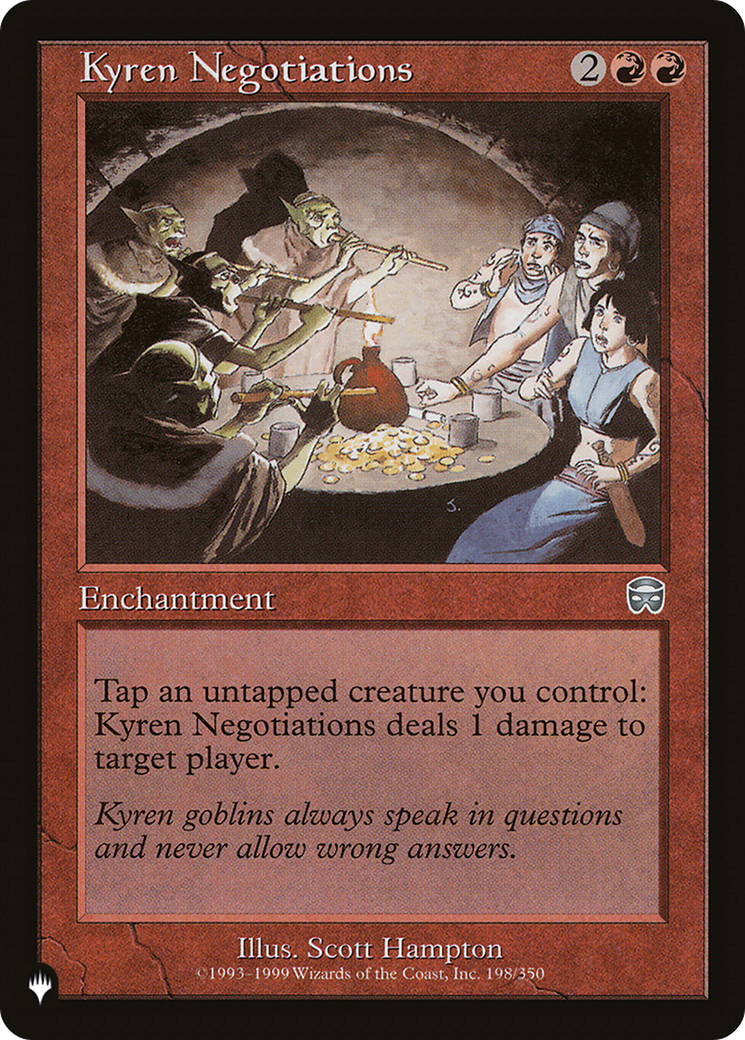 Kyren Negotiations (LIST-MMQ-198) - The List