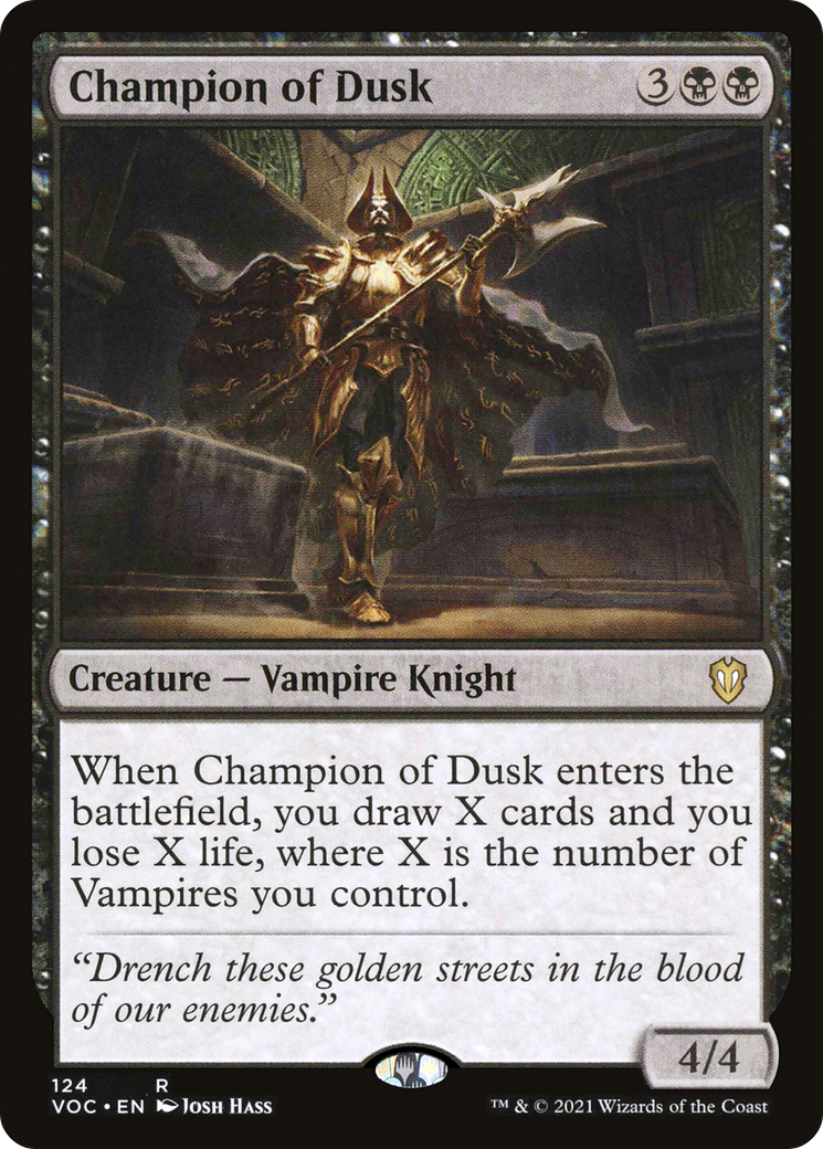 Champion of Dusk (VOC-124) - Crimson Vow Commander