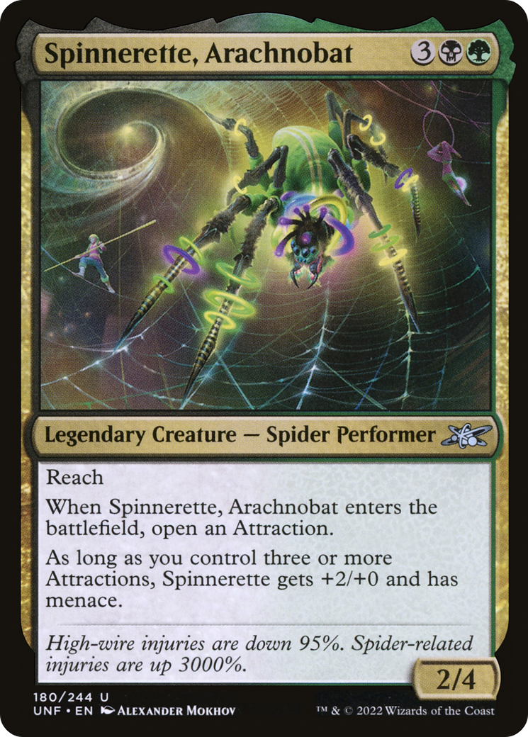 Spinnerette, Arachnobat (UNF-180) - Unfinity Foil 