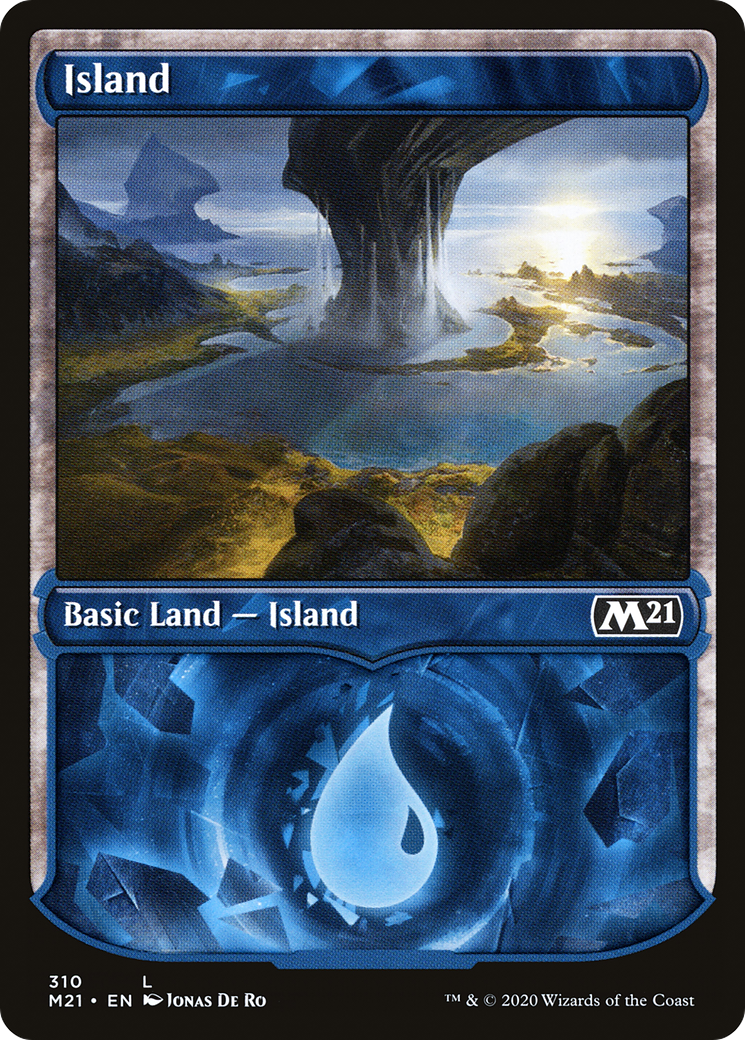 Island (Showcase) (M21-310) - Core Set 2021: (Showcase) Foil
