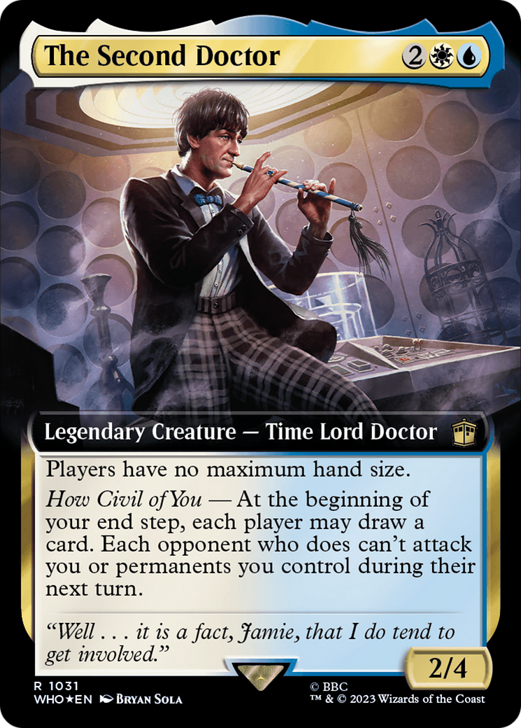 Le Deuxième Docteur (WHO-1031) - Doctor Who : (Extended Art) Foil 