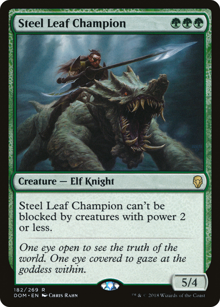 Champion de la Feuille d'Acier (DOM-182) - Dominaria Foil 
