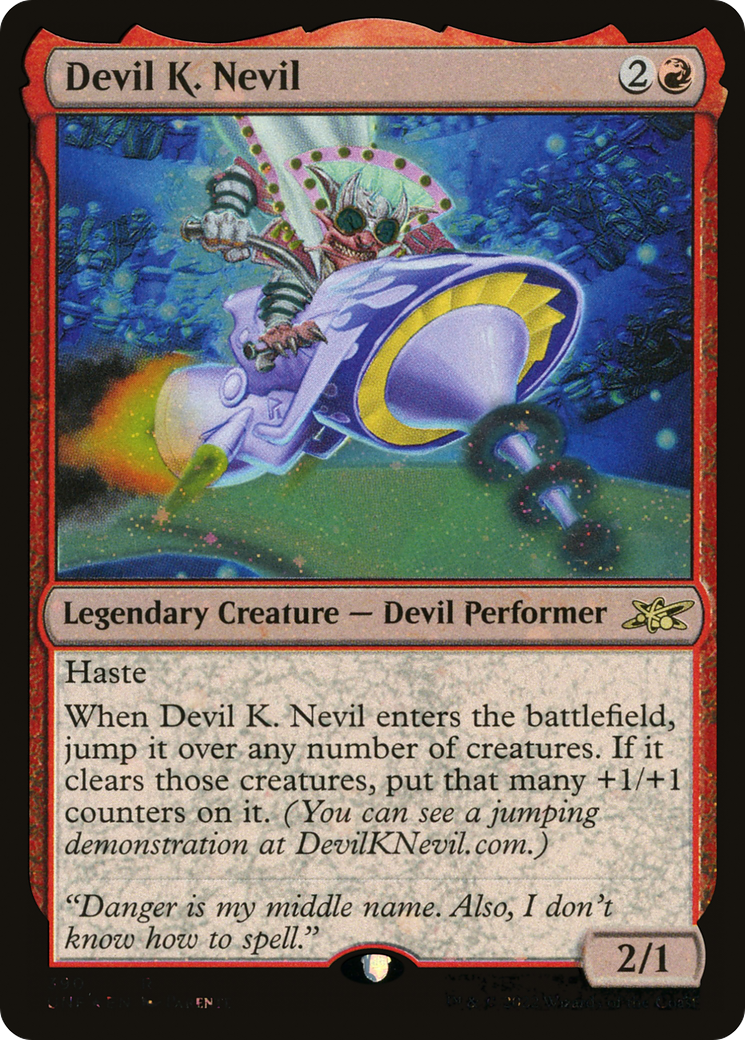 Devil K. Nevil (Galaxy Foil) (UNF-390) - Unfinity Foil