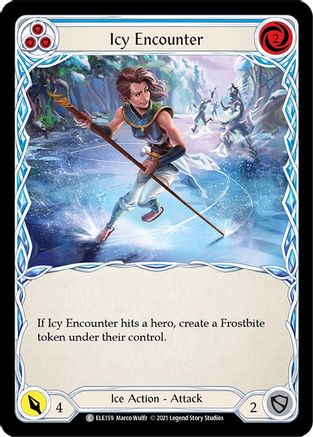 Rencontre glaciale (bleu) (ELE159) - Tales of Aria 1re édition Rainbow Foil 