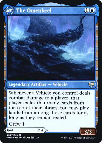 Cosima, God of the Voyage // The Omenkeel (PRE-050) - Kaldheim Promos Foil