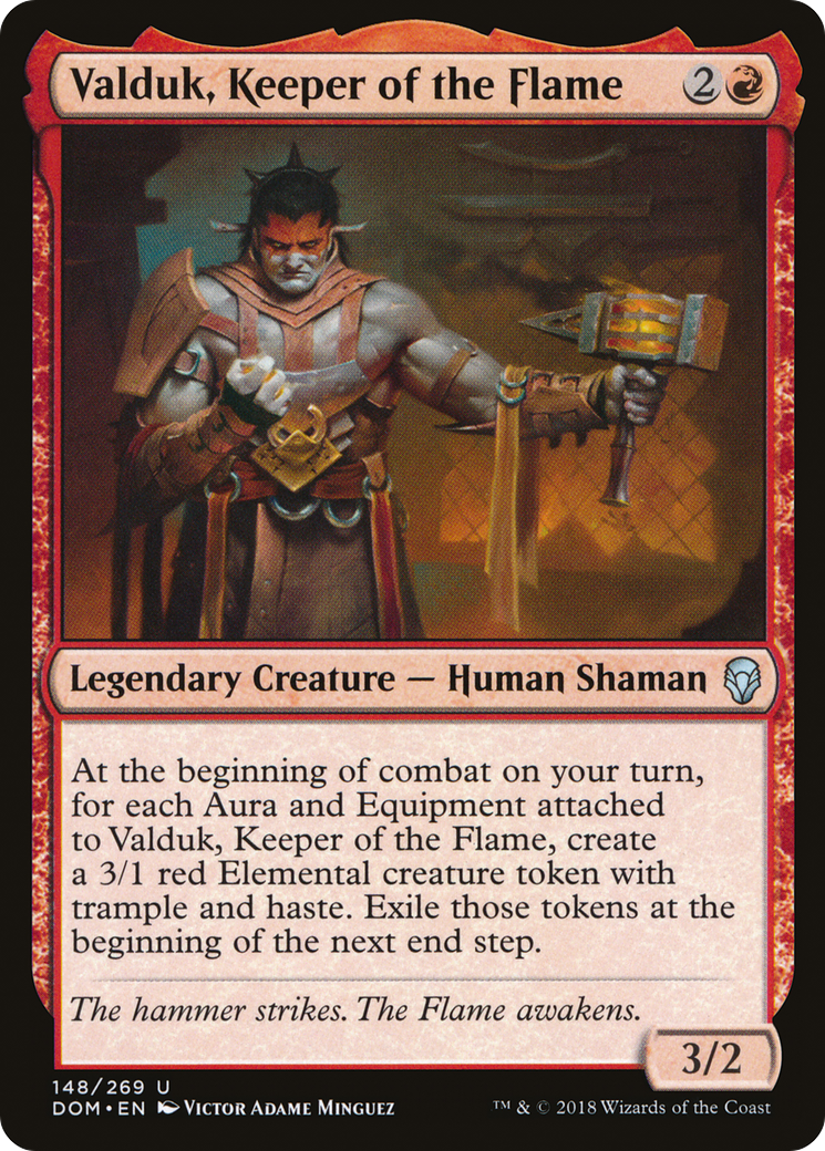 Valduk, Gardien de la Flamme (DOM-148) - Dominaria Foil