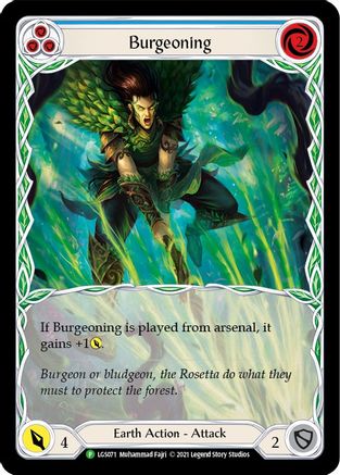 En plein essor (Bleu) - LGS071 (LGS071) - Chair et sang : Cartes promotionnelles Rainbow Foil 