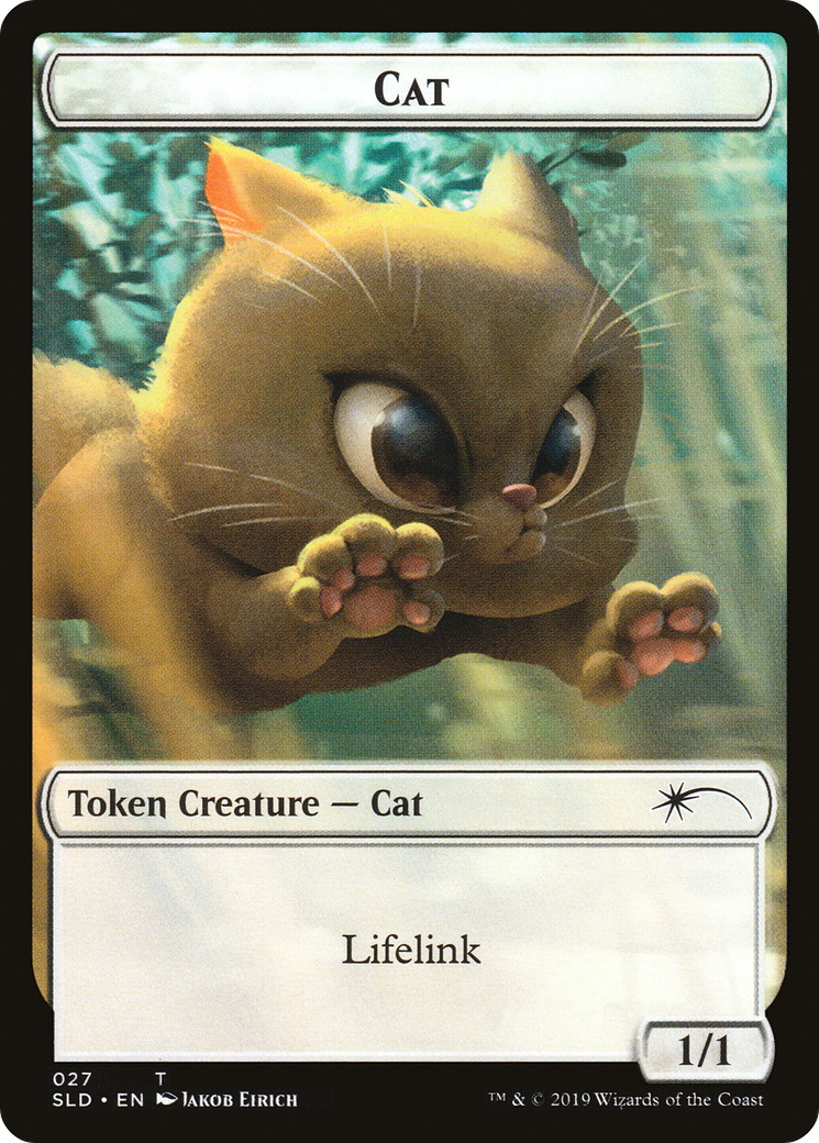 Cat (027) // Cat (028) Double-sided Token (SLD-027) - Secret Lair Drop