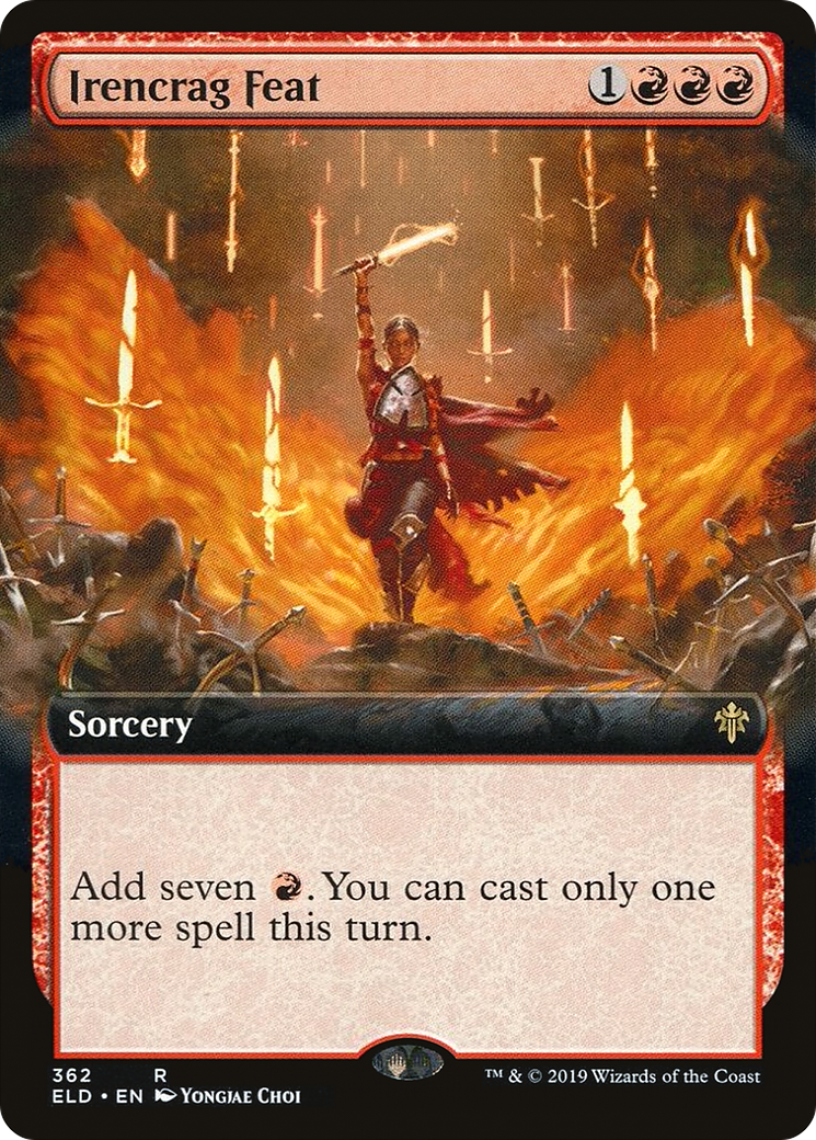 Exploit d'Irencrag (ELD-362) - Trône d'Eldraine : (Art étendu) 