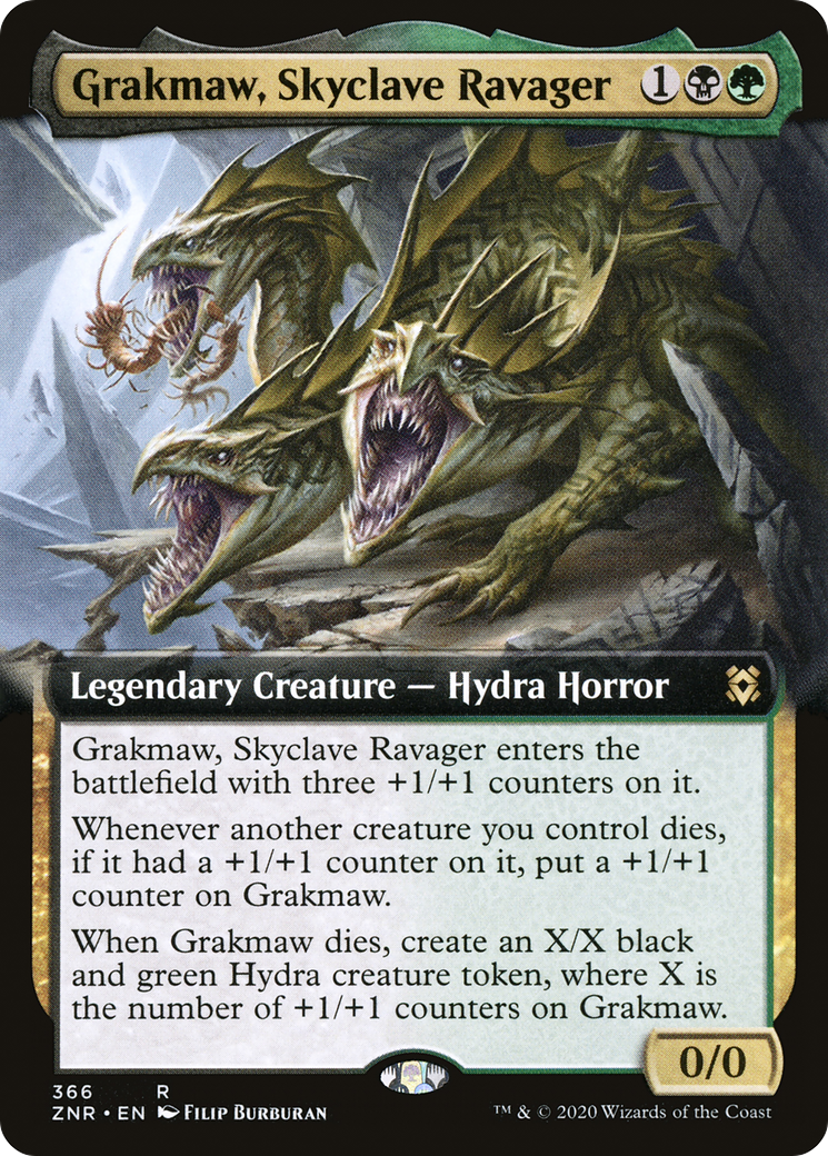 Grakmaw, Skyclave Ravager (Extended Art) (ZNR-366) - Zendikar Rising: (Extended Art) Foil
