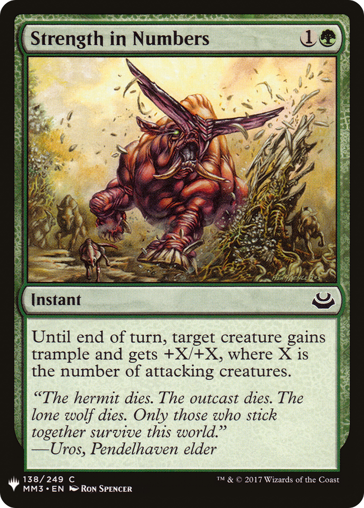Strength in Numbers (LIST-MM3-138) - The List