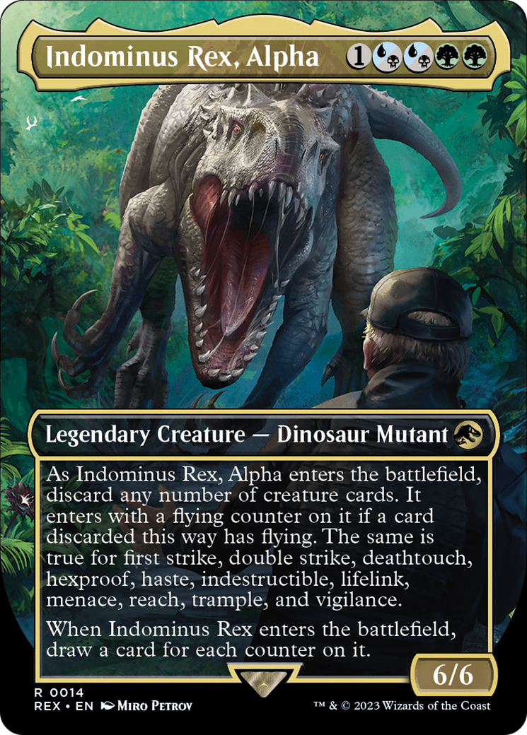 Indominus Rex, Alpha (Borderless) (REX-014) - Jurassic World Collection (Borderless)