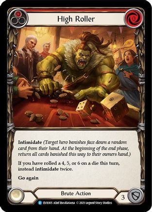 High Roller (Rouge) (EVR005) - Everfest 1ère édition Rainbow Foil 