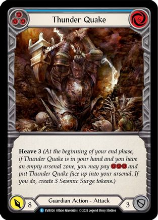 Thunder Quake (Bleu) (EVR026) - Everfest 1ère édition Rainbow Foil 