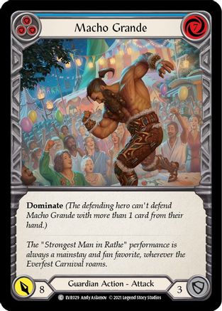 Macho Grande (Bleu) (EVR029) - Feuille arc-en-ciel Everfest 1ère édition 