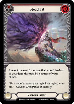Steadfast (Rouge) (EVR033) - Everfest 1ère édition Rainbow Foil 
