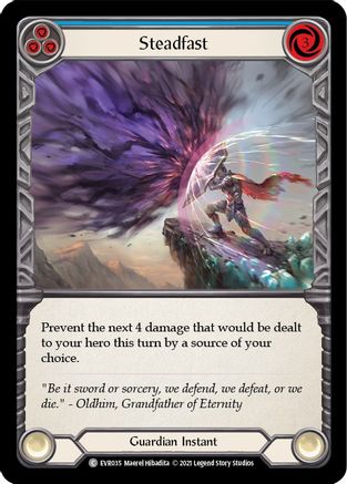 Steadfast (Bleu) (EVR035) - Everfest 1ère édition Rainbow Foil 