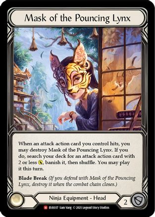 Masque du lynx bondissant (EVR037) - Everfest 1re édition Cold Foil 