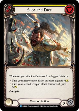 Trancher et couper (jaune) (EVR058) - Everfest 1ère édition Rainbow Foil 