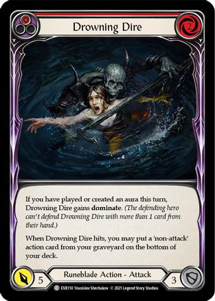 Drowning Dire (Rouge) (EVR110) - Everfest 1ère édition Rainbow Foil 