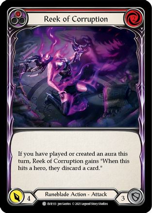 Puanteur de corruption (rouge) (EVR113) - Everfest 1re édition Rainbow Foil 