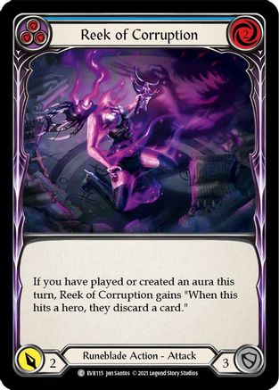 Puanteur de corruption (bleu) (EVR115) - Everfest 1re édition Rainbow Foil 
