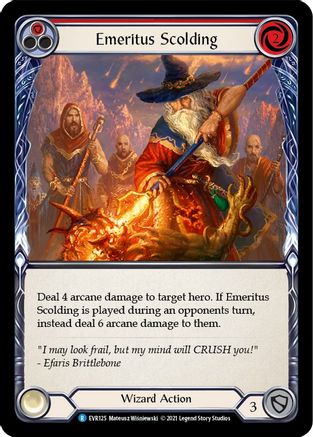 Réprimande émérite (rouge) (EVR125) - Everfest 1re édition 