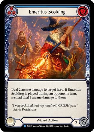Réprimande émérite (bleue) (EVR127) - Everfest 1re édition 