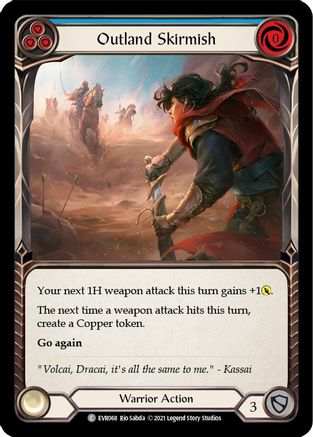 Outland Skirmish (Bleu) (EVR068) - Everfest 1re édition Rainbow Foil 
