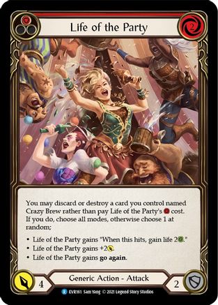 Life of the Party (Rouge) (EVR161) - Feuille arc-en-ciel Everfest 1re édition 