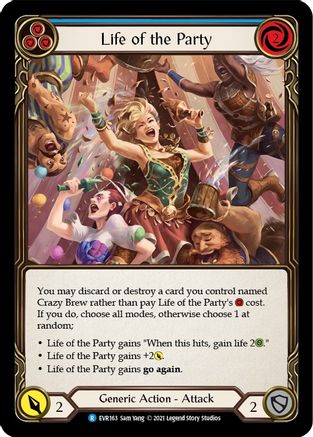 Life of the Party (Bleu) (EVR163) - Feuille arc-en-ciel Everfest 1re édition 