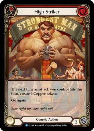 High Striker (Rouge) (Extended Art) (EVR164) - Everfest 1re édition Rainbow Foil 