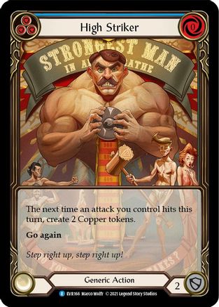 High Striker (Bleu) (Extended Art) (EVR166) - Everfest 1re édition Rainbow Foil 