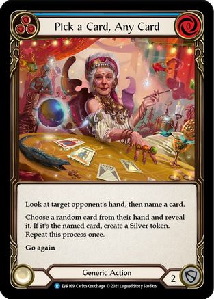 Choisissez une carte, n'importe quelle carte (bleue) (EVR169) - Everfest 1re édition 