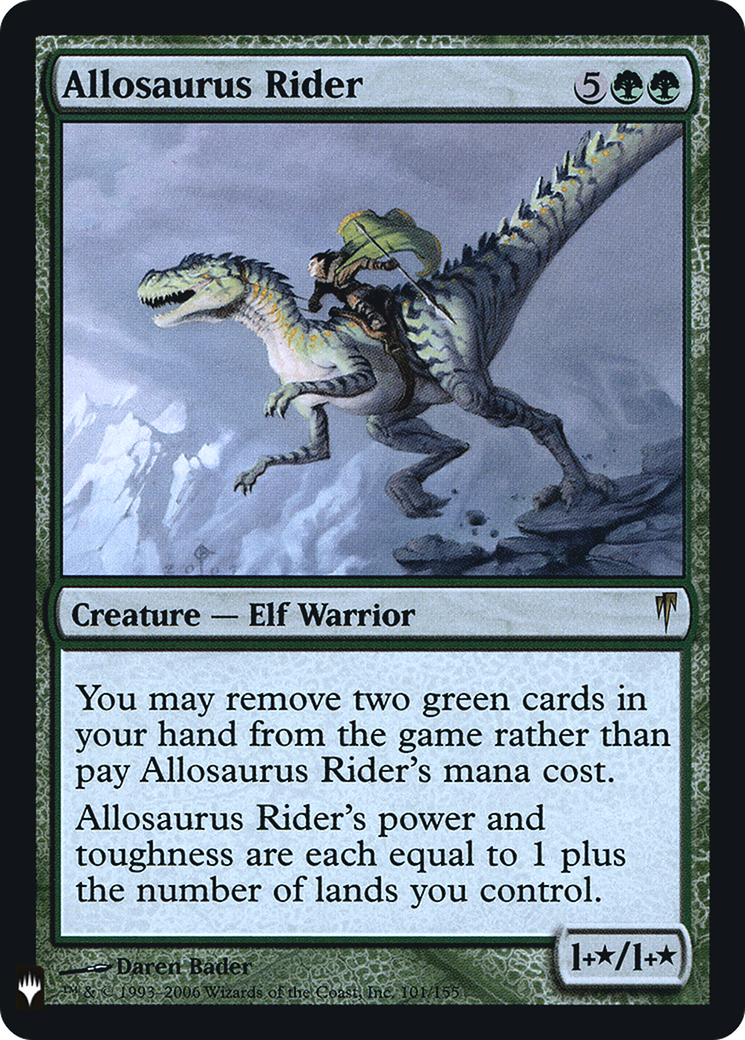 Cavalier d'Allosaurus (PLST-CSP-101) - La Liste Foil 