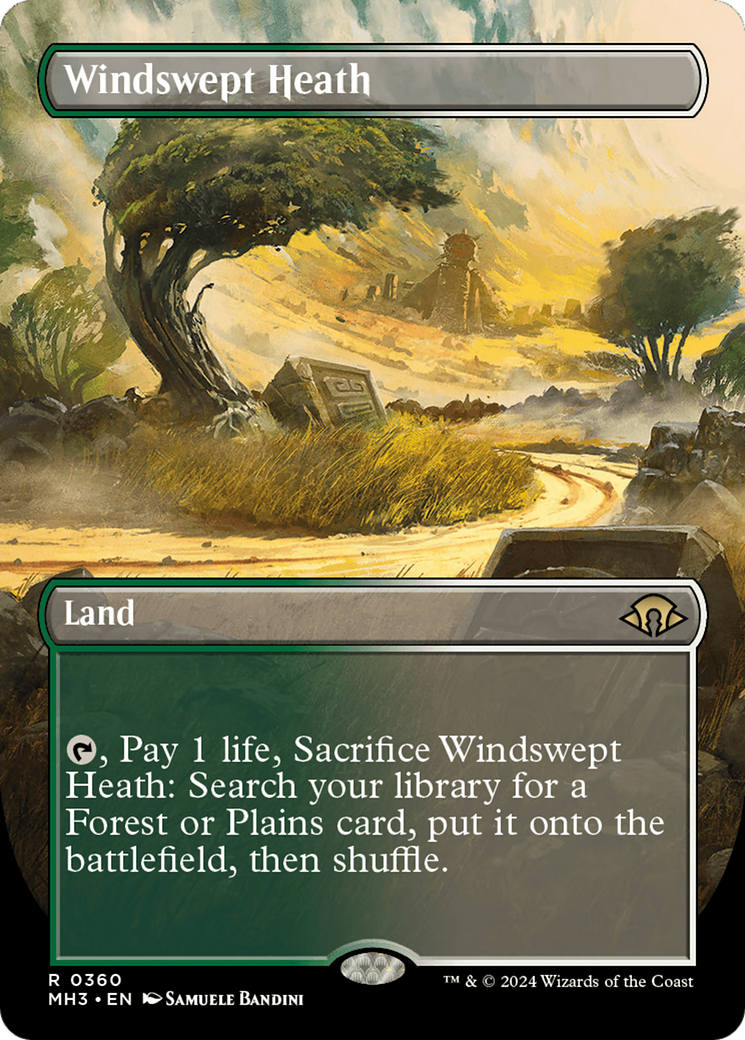 Windswept Heath (Borderless) (MH3-360) - Modern Horizons 3 (Borderless) Foil