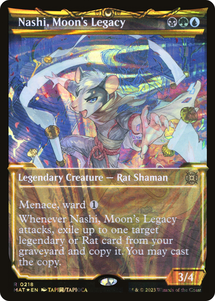 Nashi, Moon's Legacy (Halo Foil) (MAT-218) - March of the Machine: The Aftermath: (Showcase) Foil