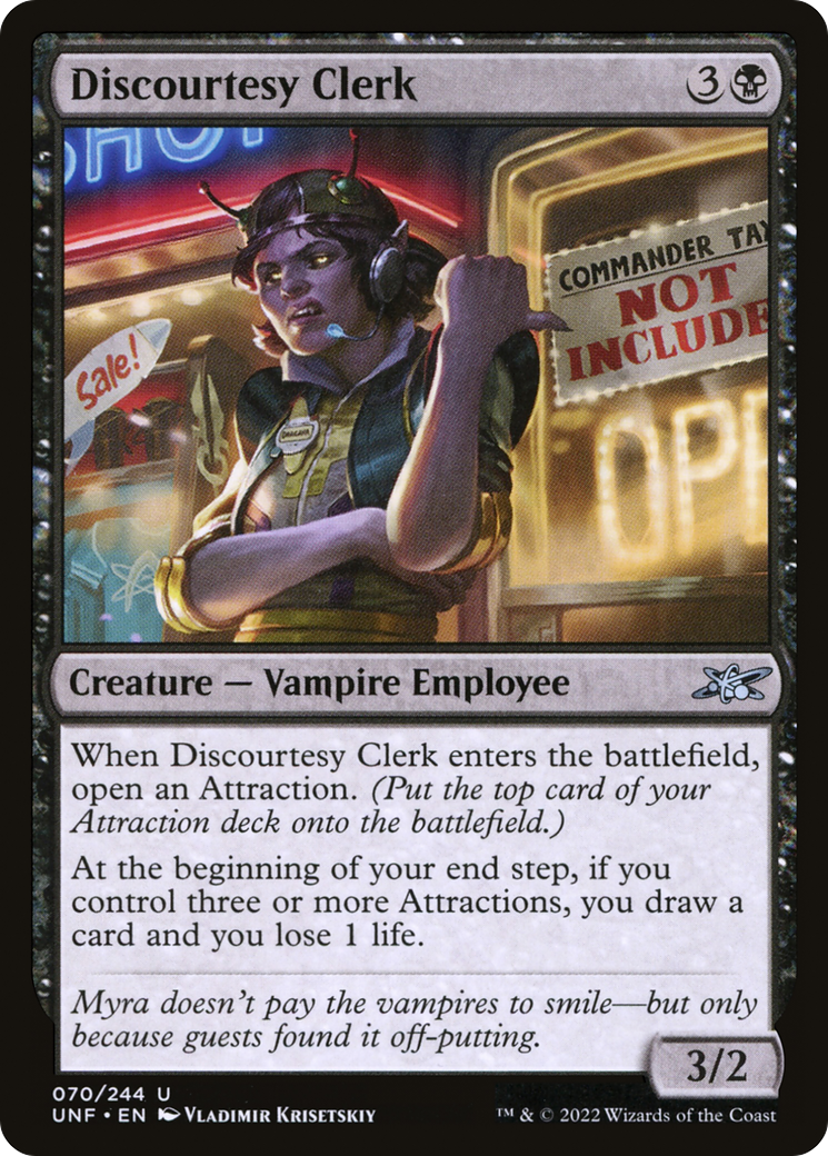 Employé de bureau discourtois (UNF-070) - Unfinity Foil