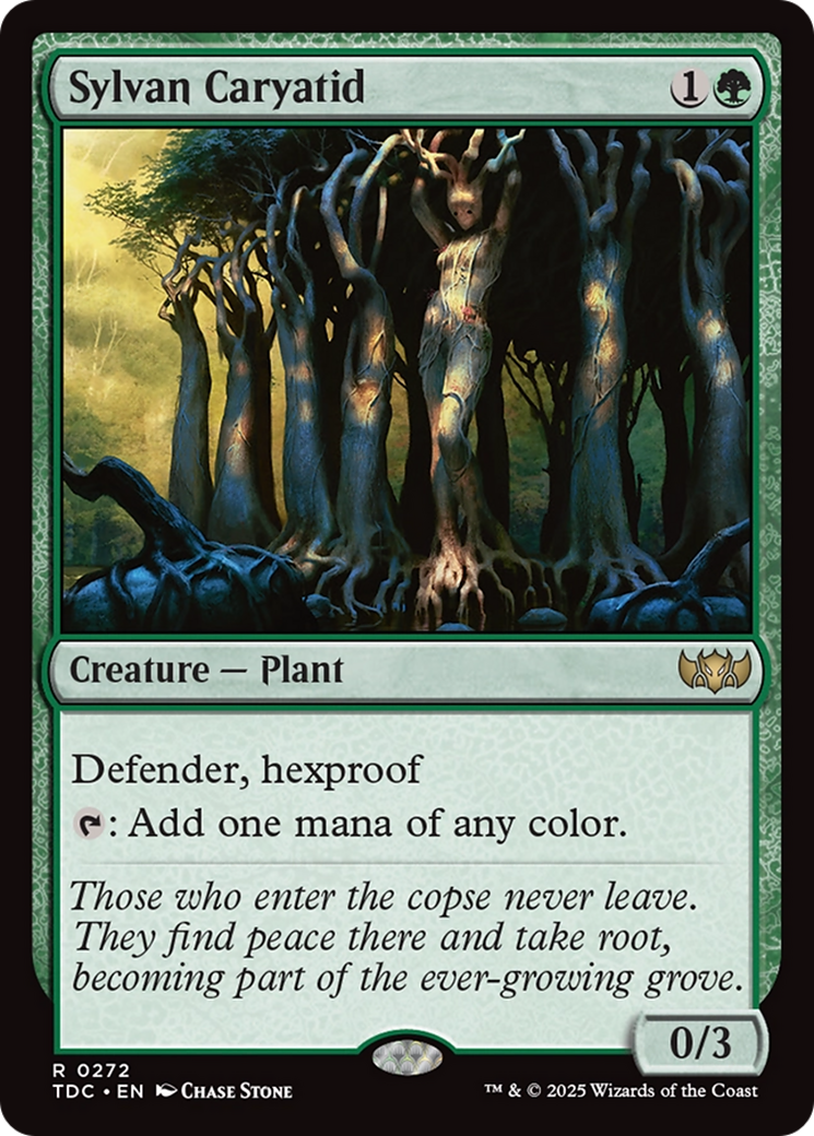 Caryatide sylvestre (TDC-272) - Commandant : Tarkir : Tempête de dragons 